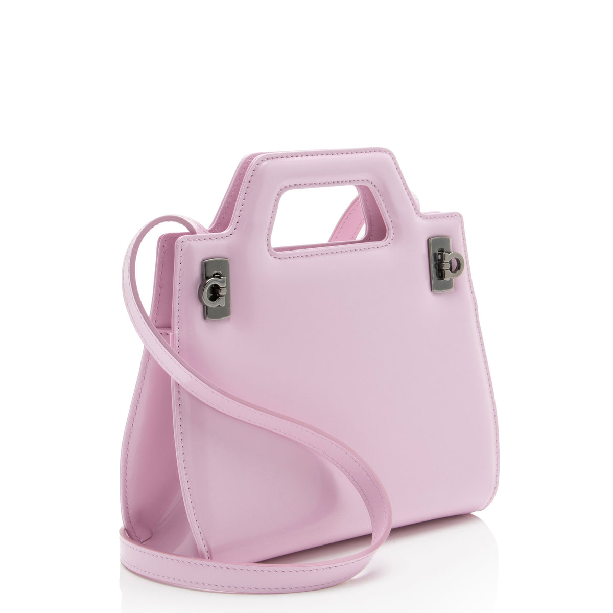 Ferragamo Calfskin Wanda Mini Top Handle