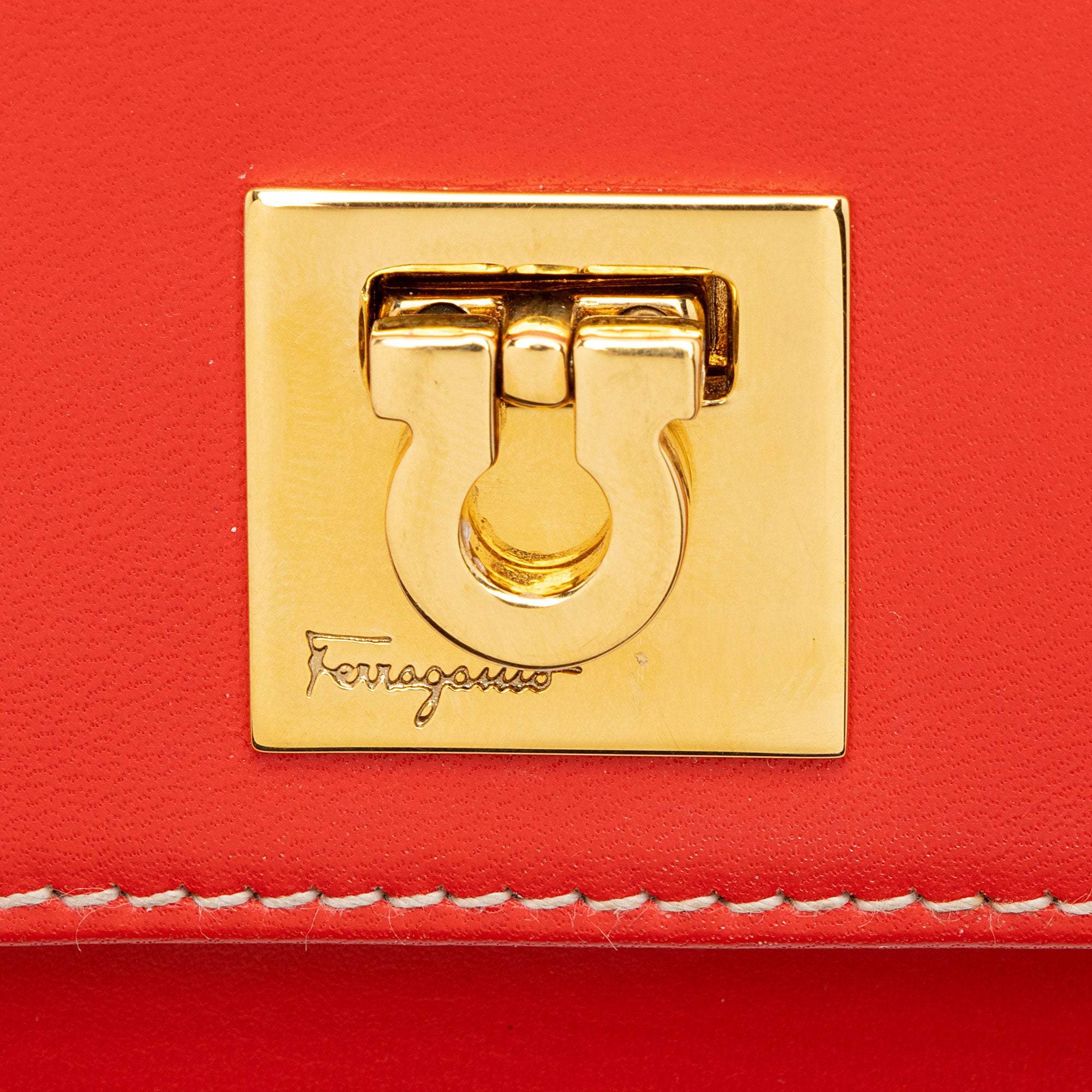 Ferragamo Leather Gancini Belt Bag - Size L