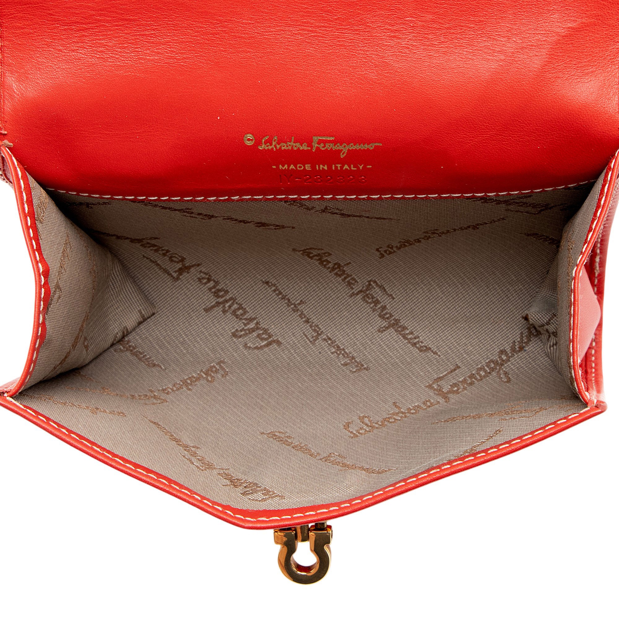 Ferragamo Leather Gancini Belt Bag - Size L