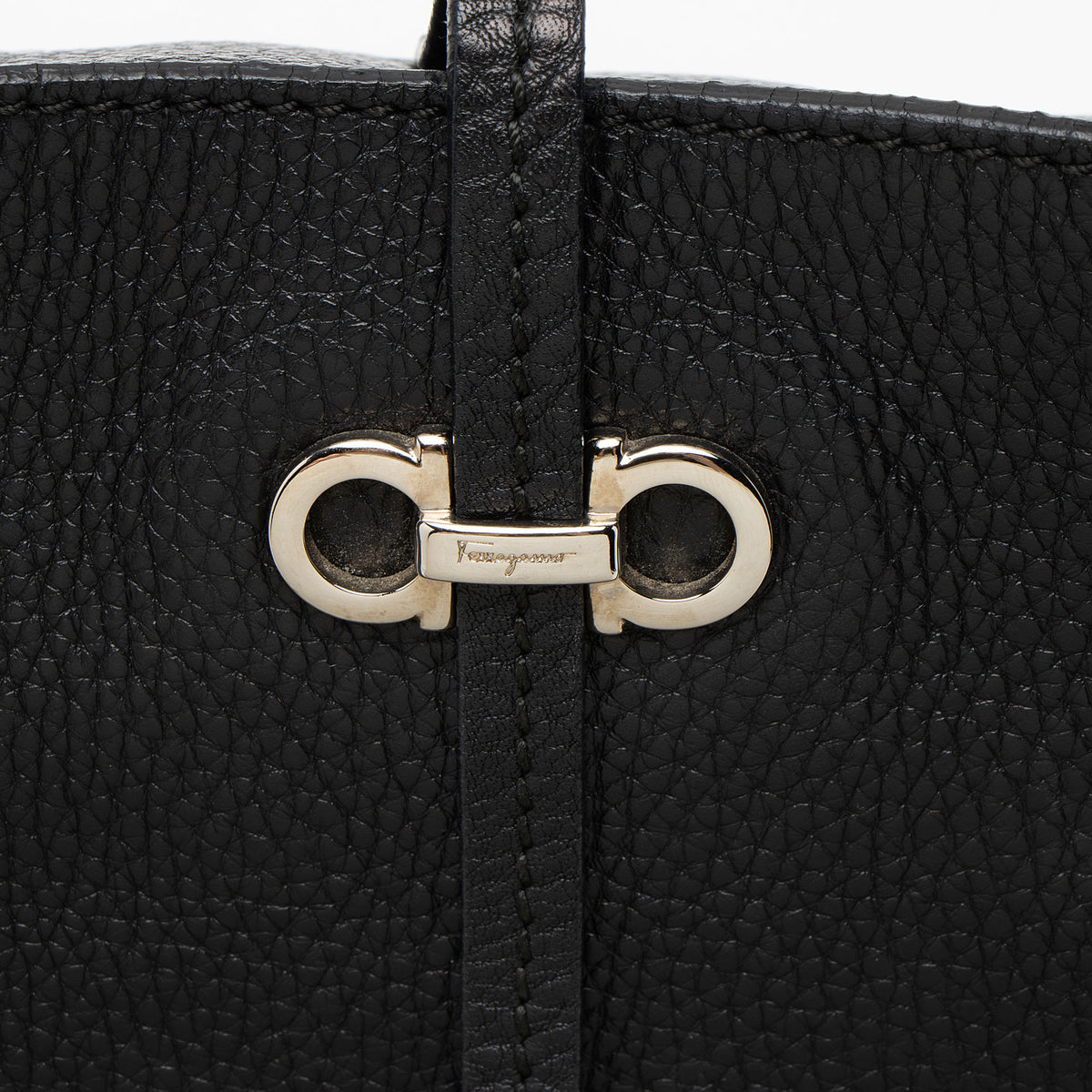 Ferragamo Leather Bice Small Tote