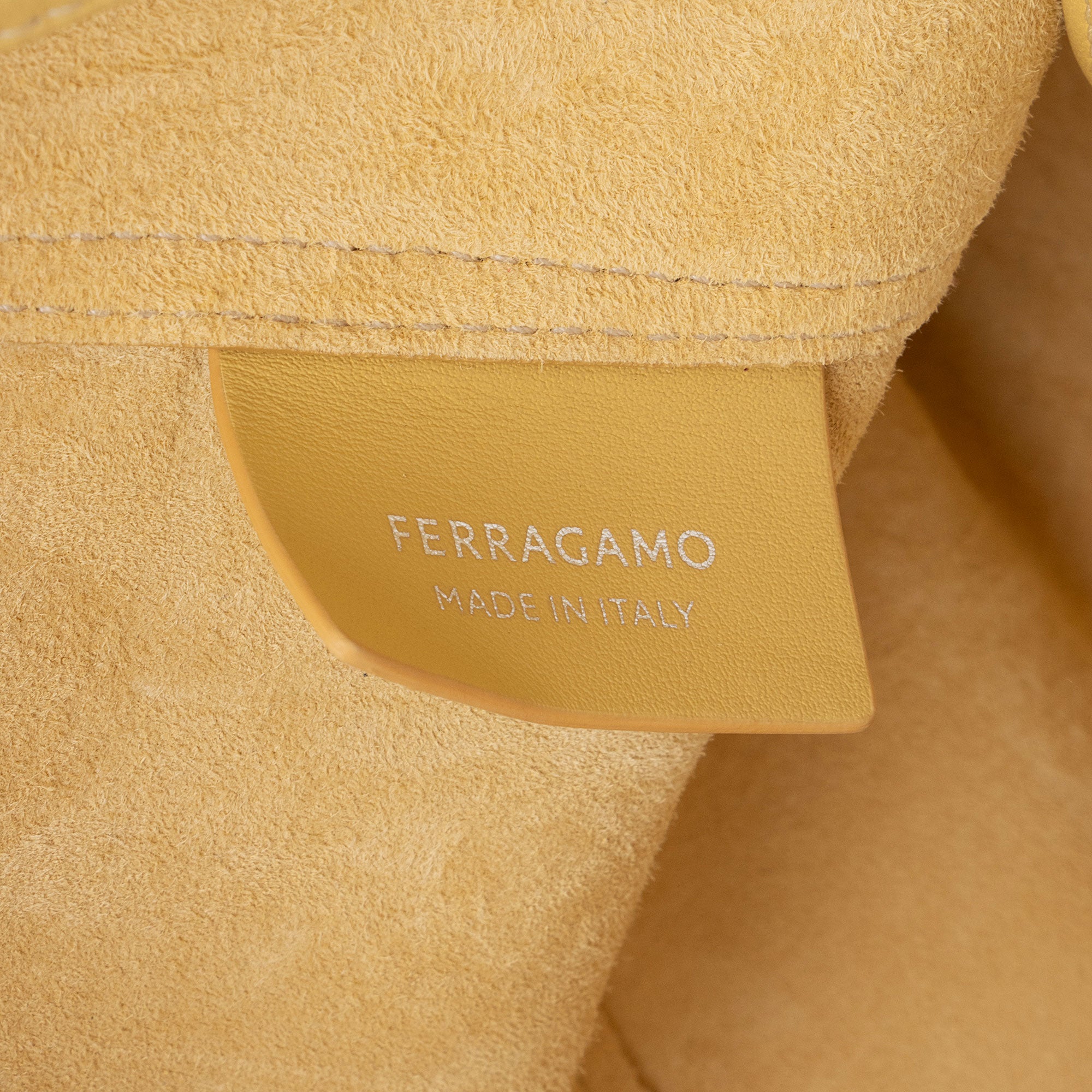 Ferragamo Leather Cut Out Hobo