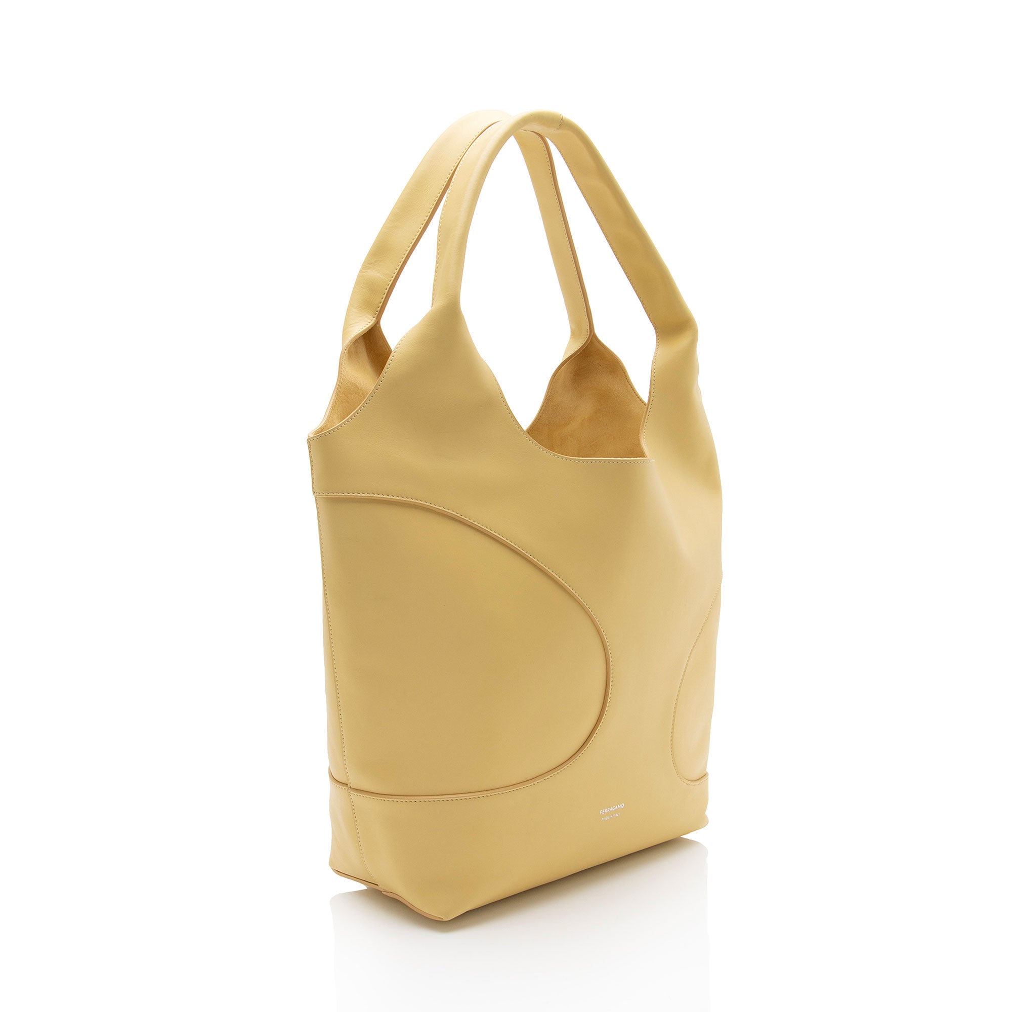 Ferragamo Leather Cut Out Hobo