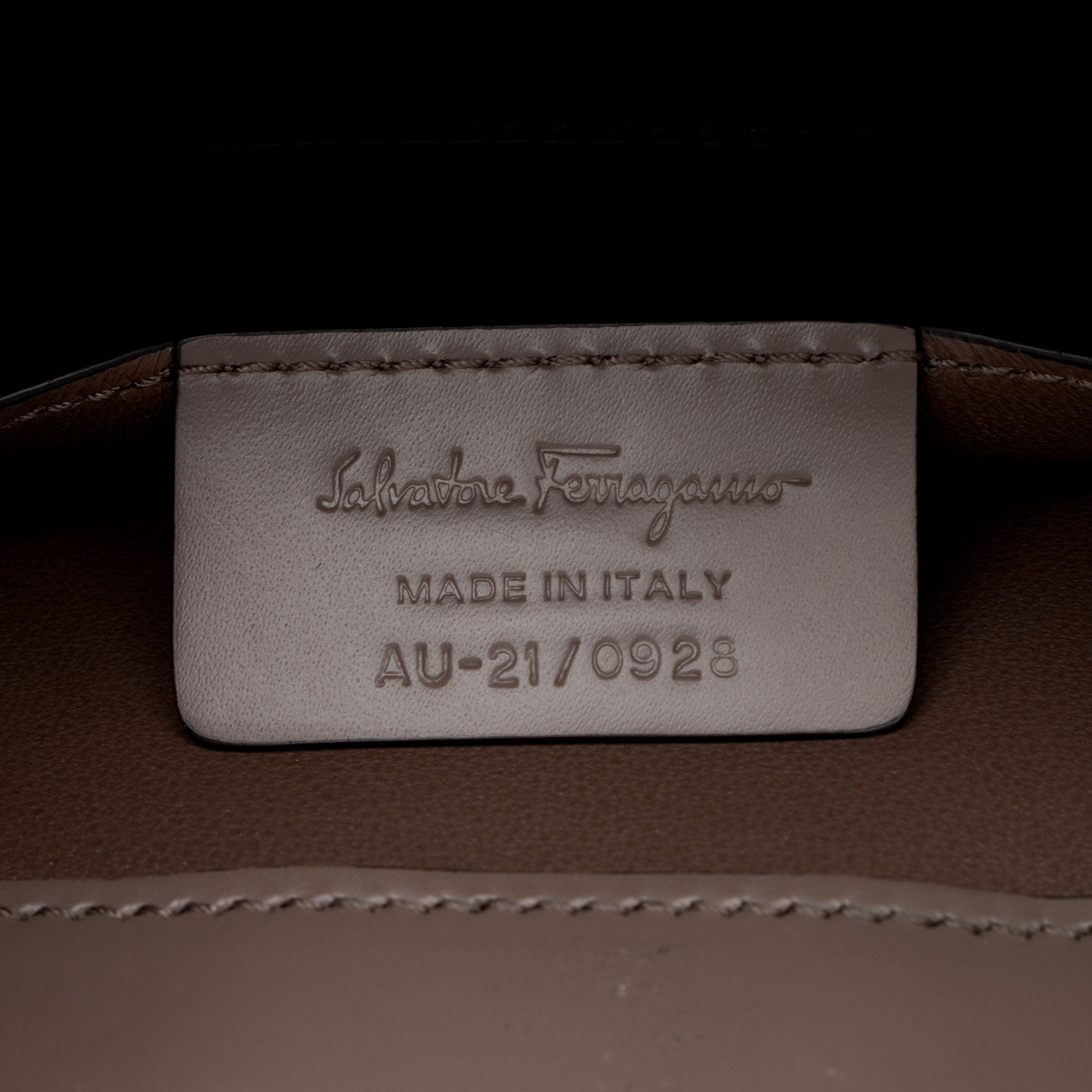 Ferragamo Leather Gancio Trifolio Large Shoulder Bag