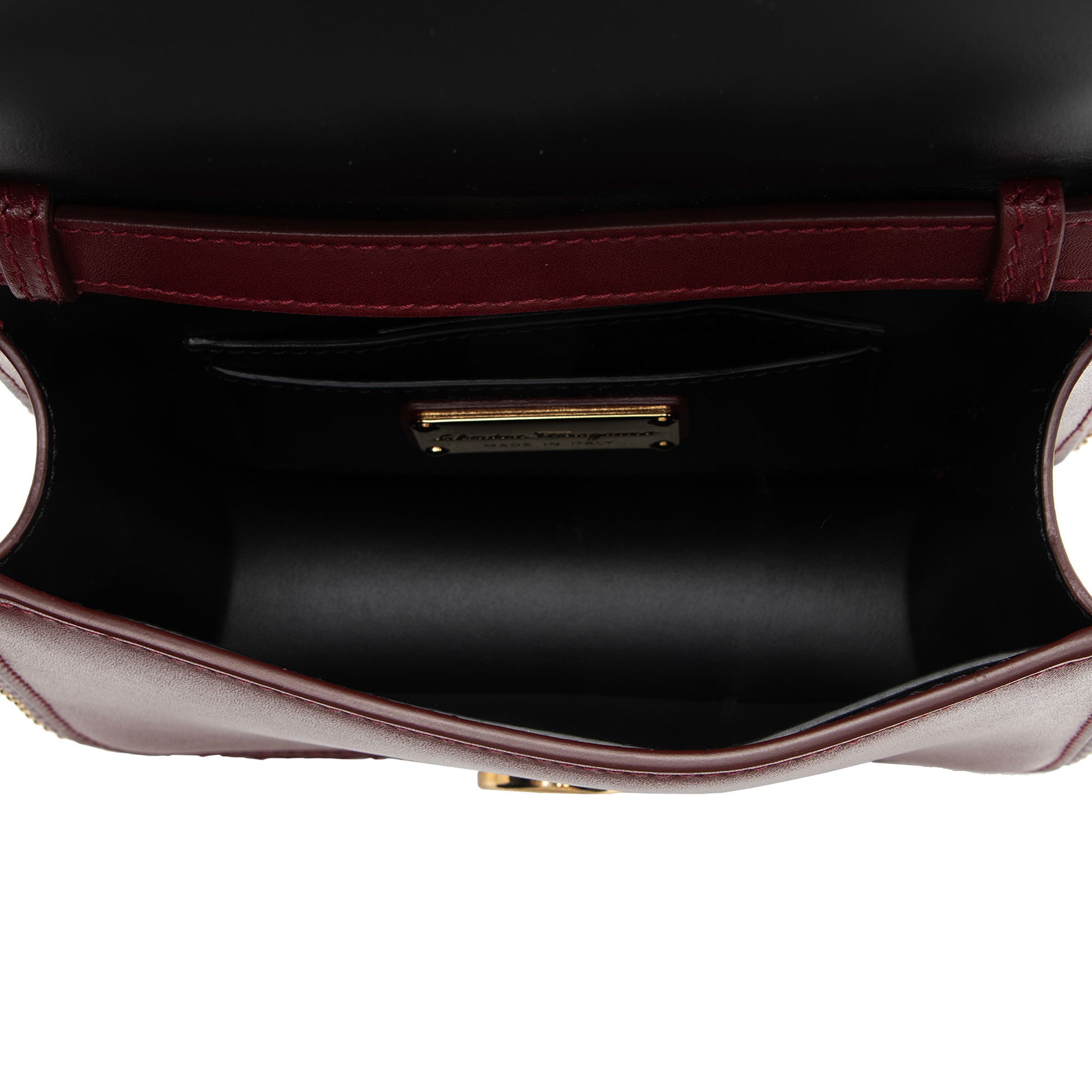 Ferragamo Leather Vara Mini Crossbody