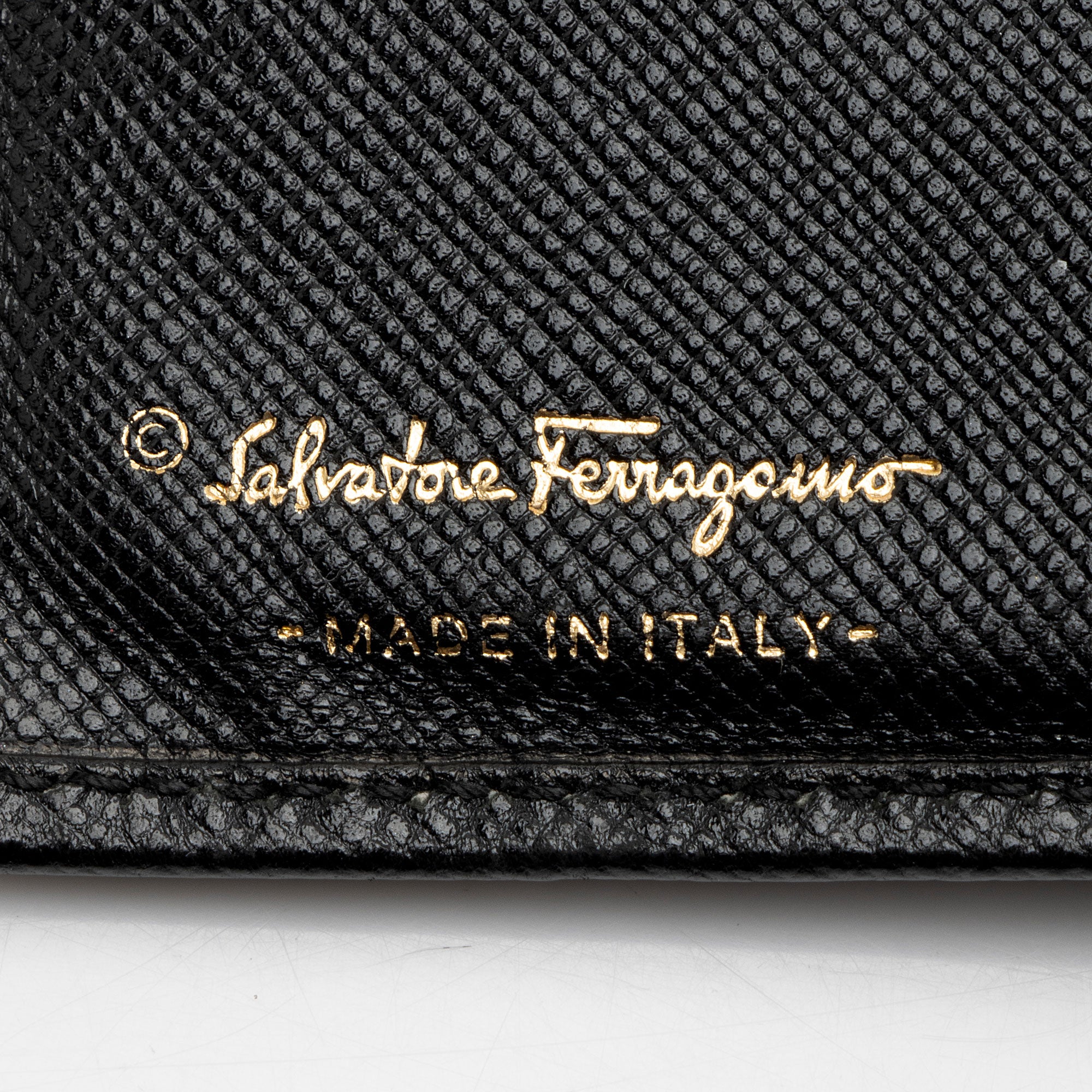 Ferragamo Saffiano Compact Wallet