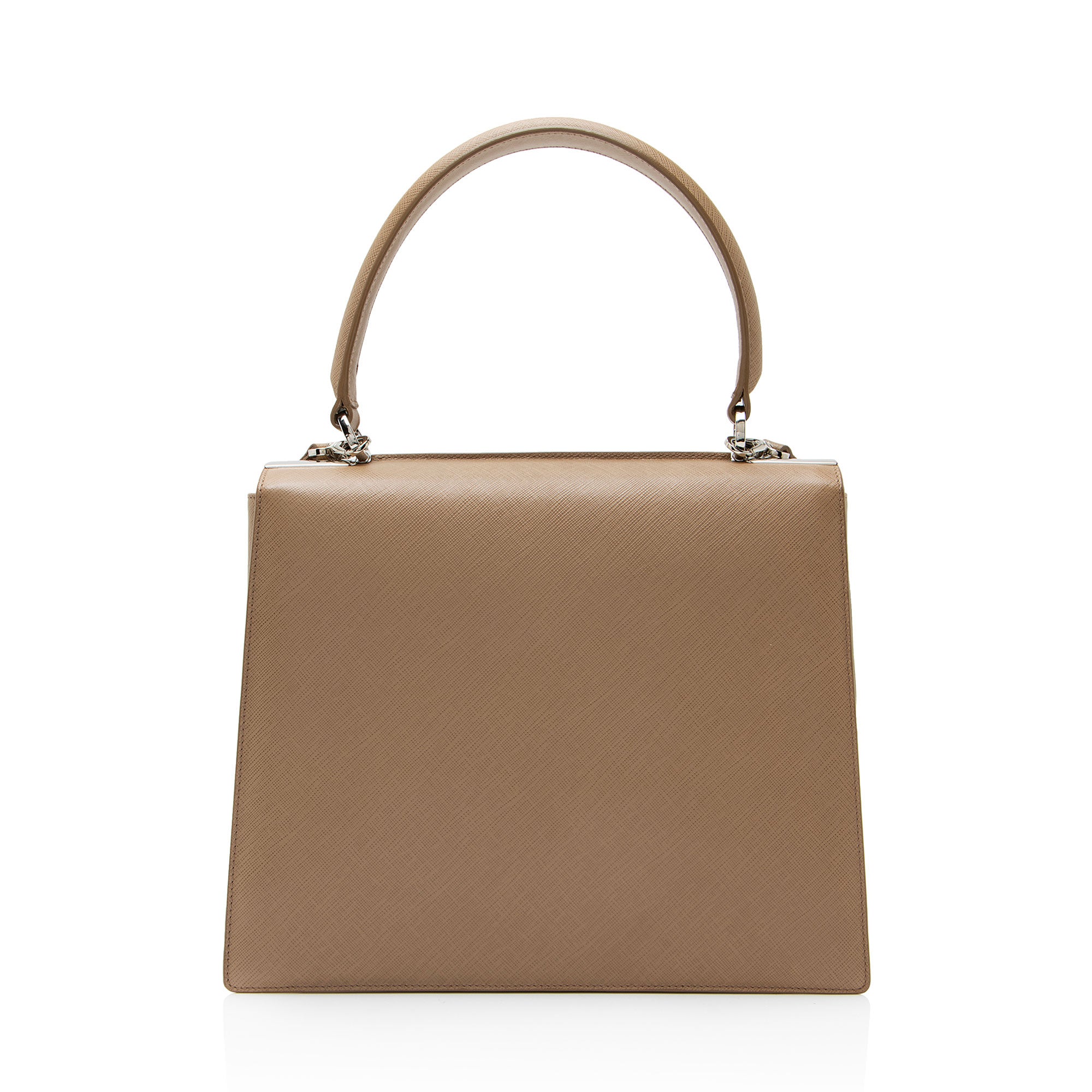 Ferragamo Vintage Calfskin Double Gancini Top Handle