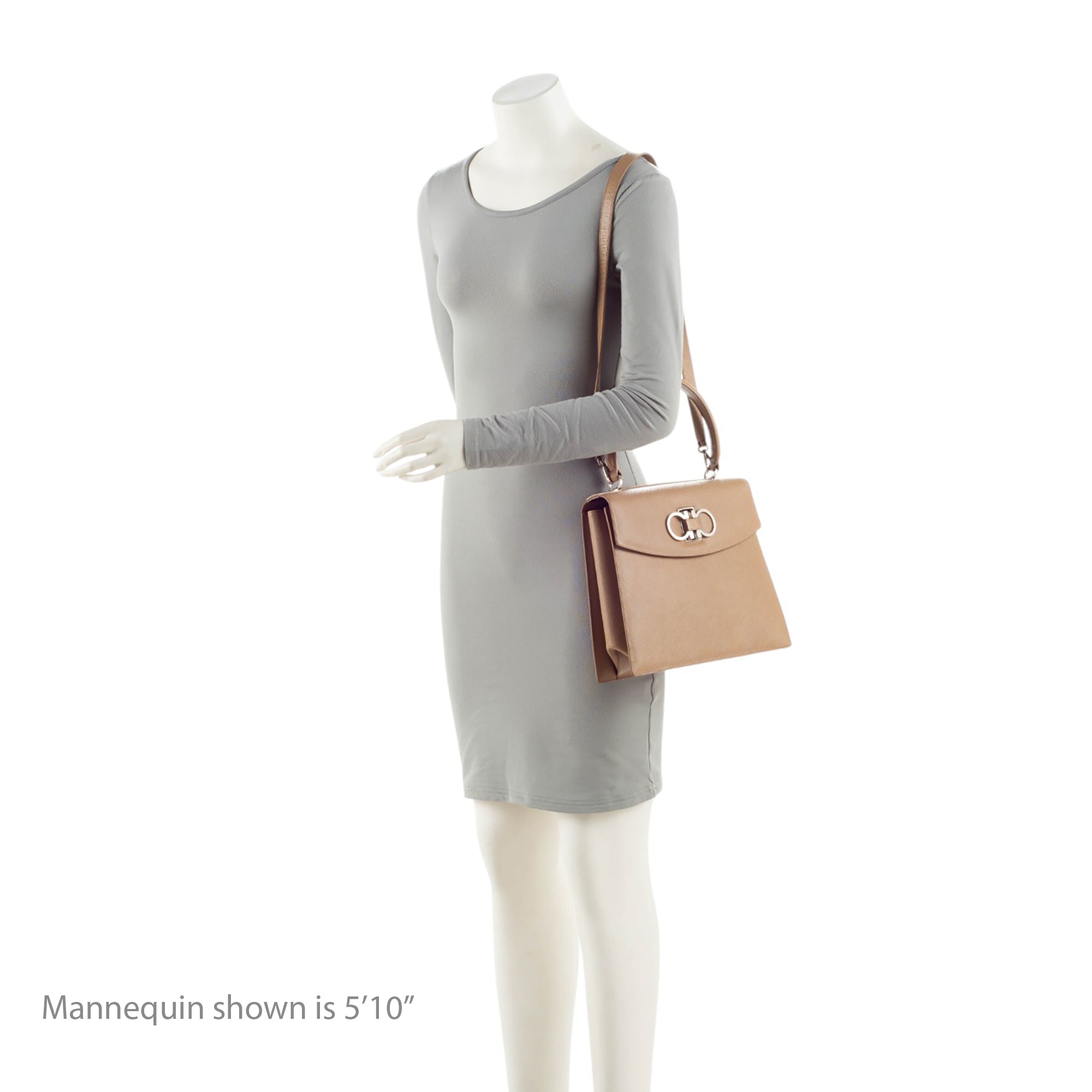 Ferragamo Vintage Calfskin Double Gancini Top Handle