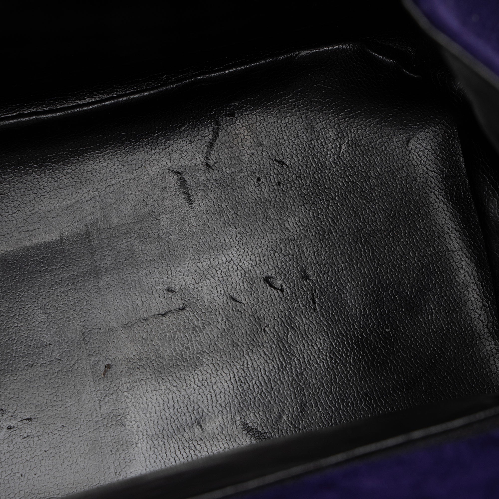 Ferragamo Vintage Suede Gancini Diana Chain Clutch