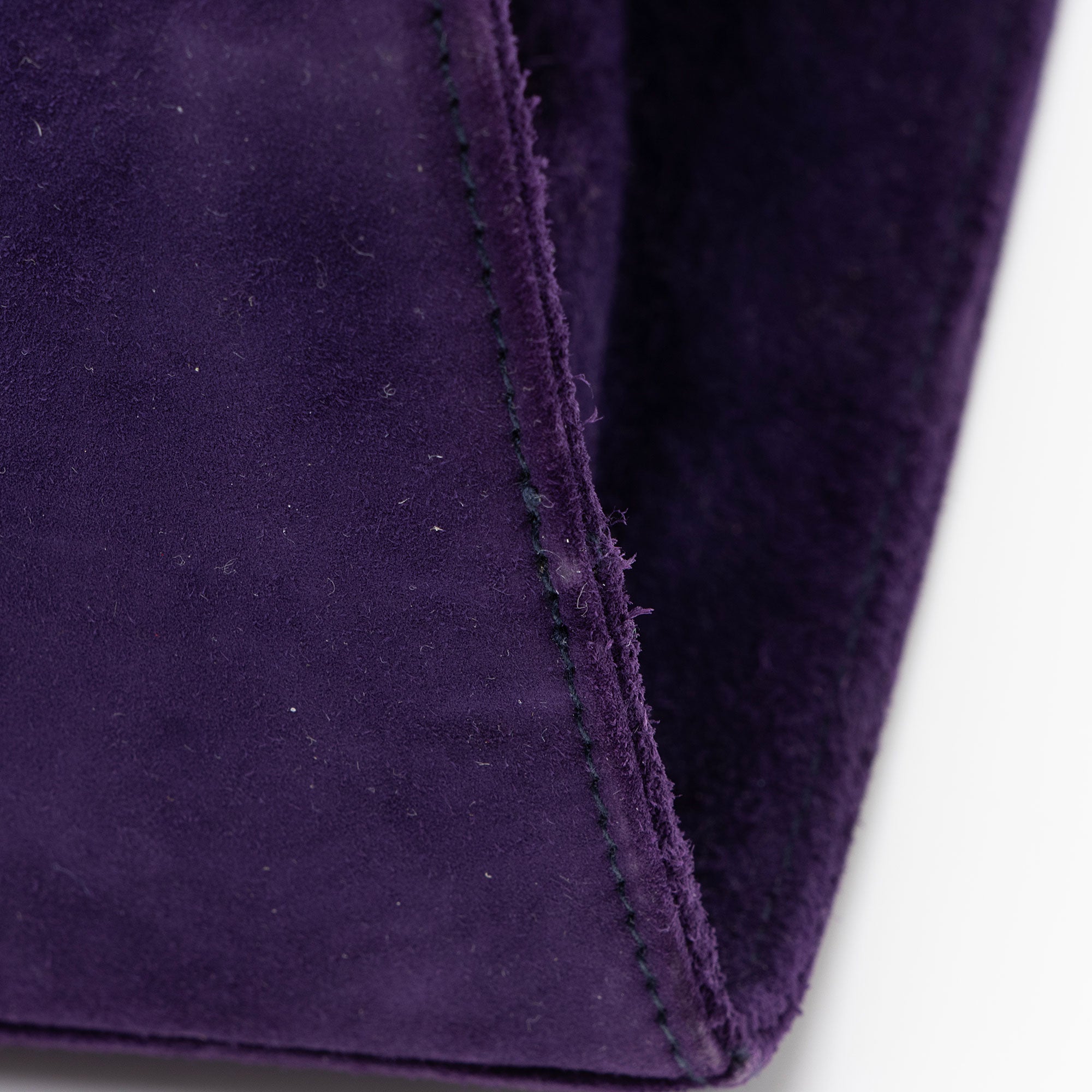 Ferragamo Vintage Suede Gancini Diana Chain Clutch
