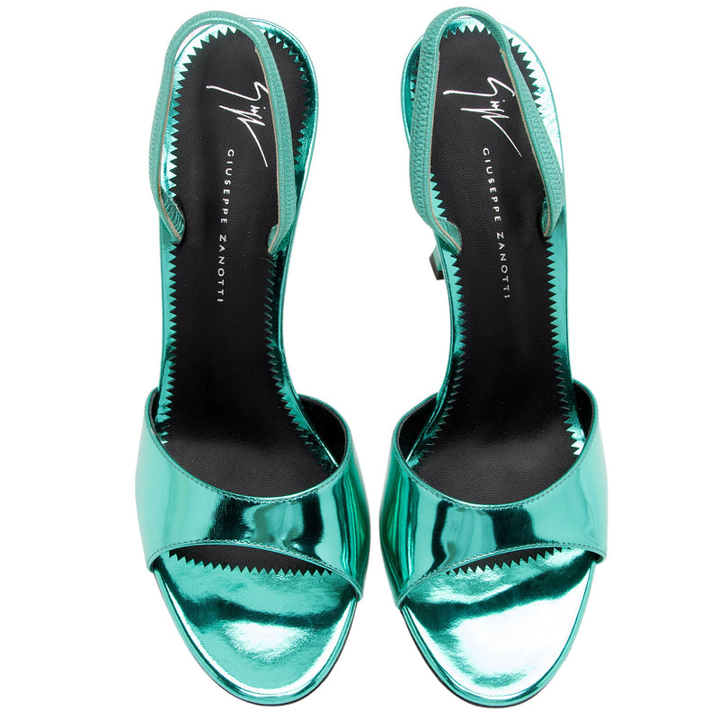 Giuseppe Zanotti Metallic Leather Kellan Sandals - Size 9 / 39 (SHF-ec24CG)