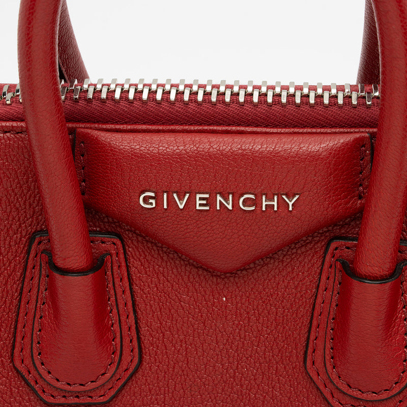 Givenchy Canvas Mini Antigona Bag w/Tags - Red Handle Bags