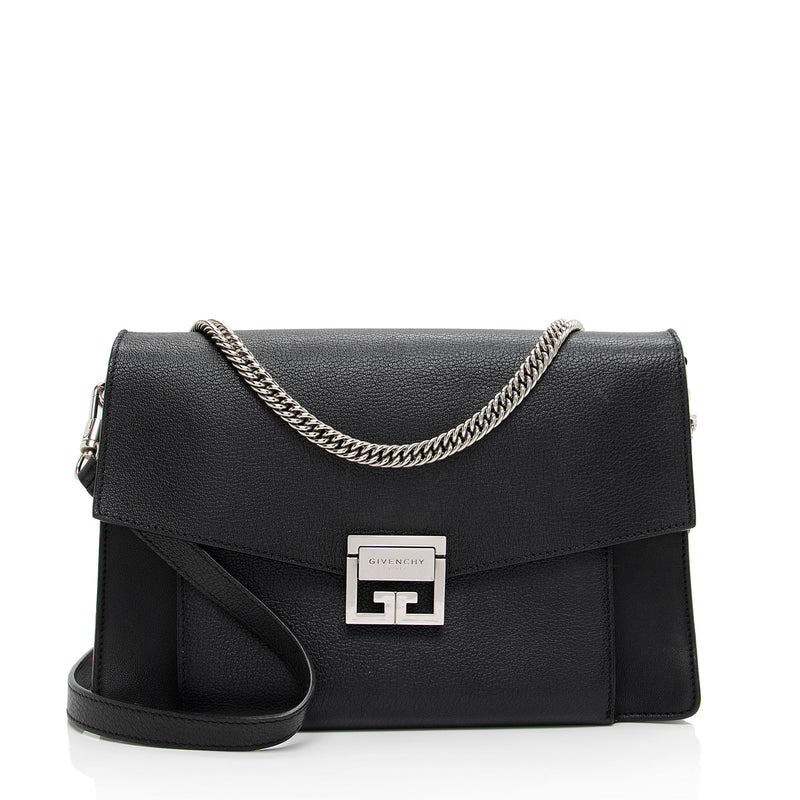 Givenchy Leather Suede GV3 Medium Shoulder Bag (SHF-SAh7jb)