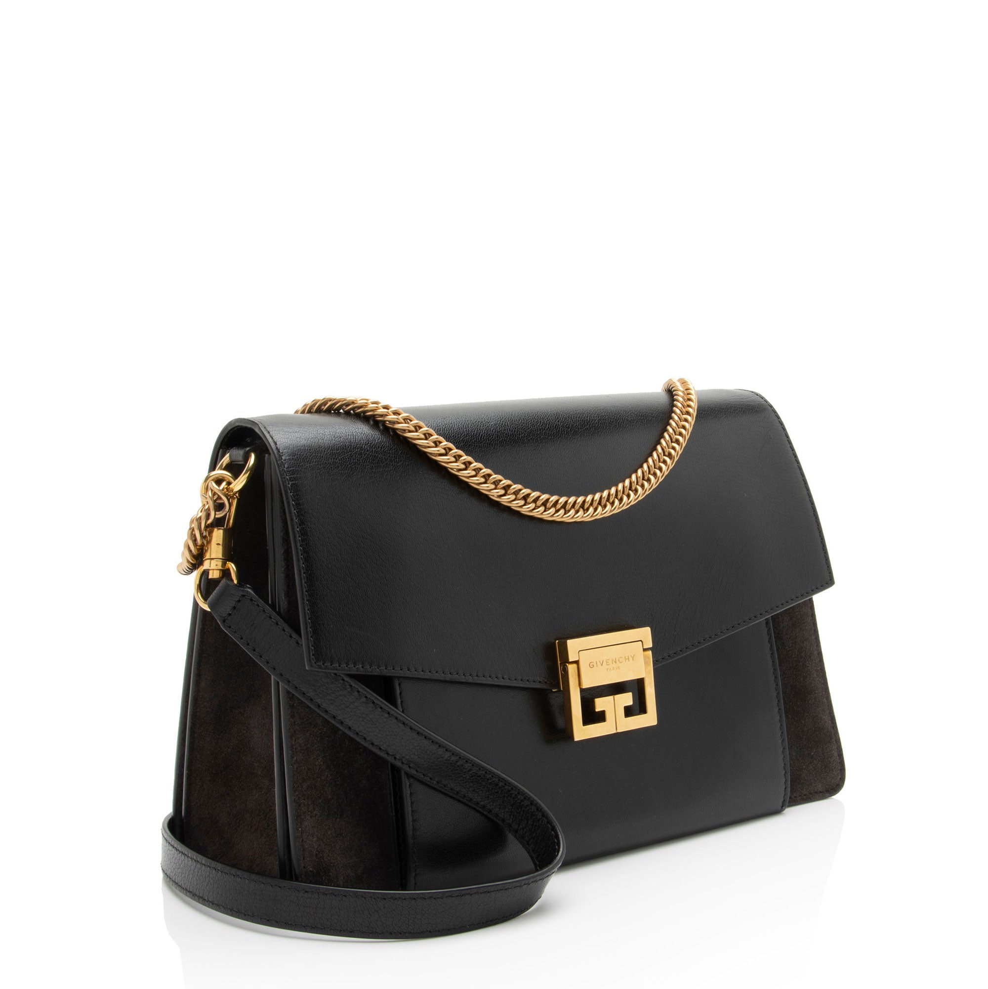 Givenchy Leather Suede GV3 Medium Shoulder Bag
