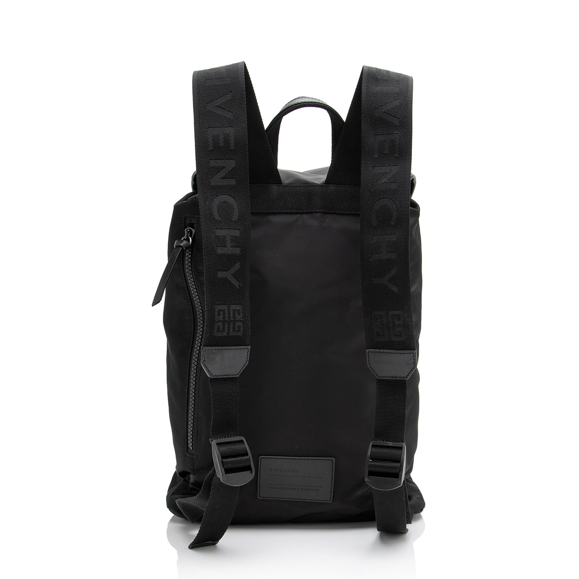 Givenchy Nylon Latex Light 3 Logo Backpack (SHF-23659)