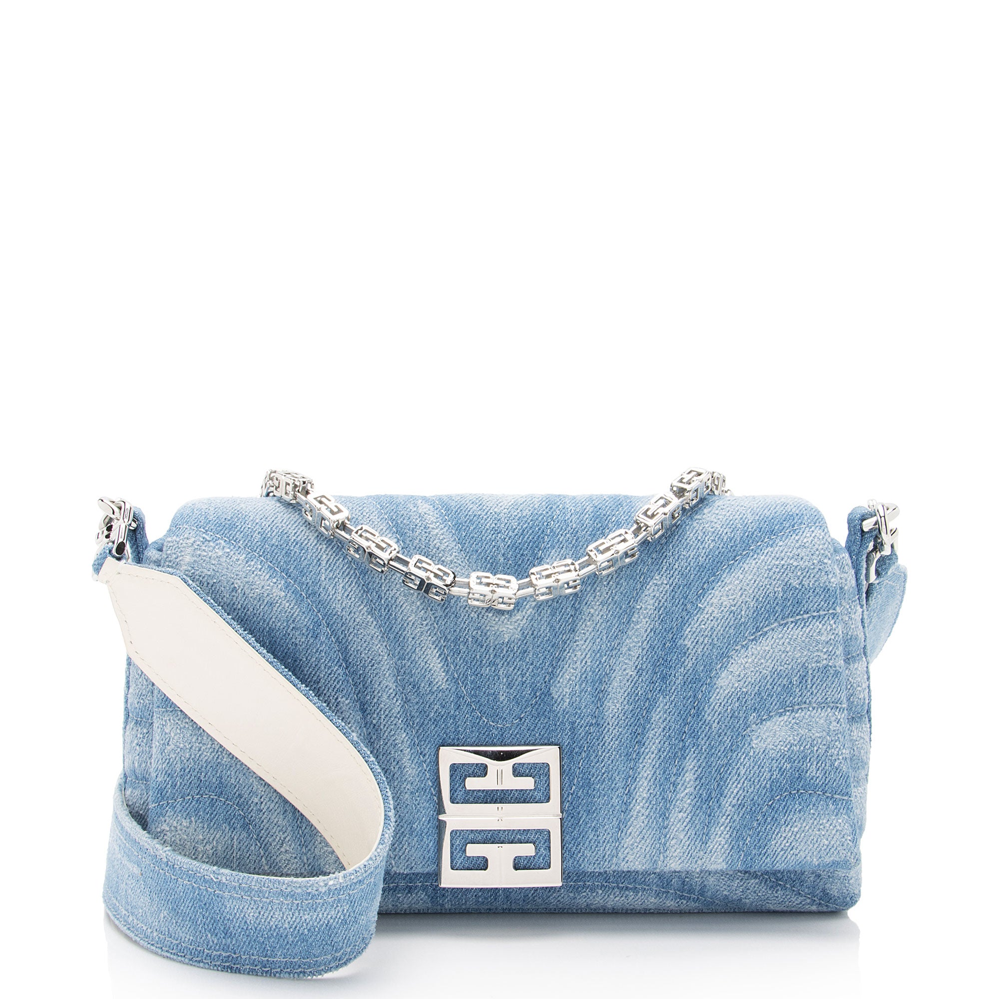 Givenchy Quilted Denim 4G Crossbody Bag (SHF-pf04SO)