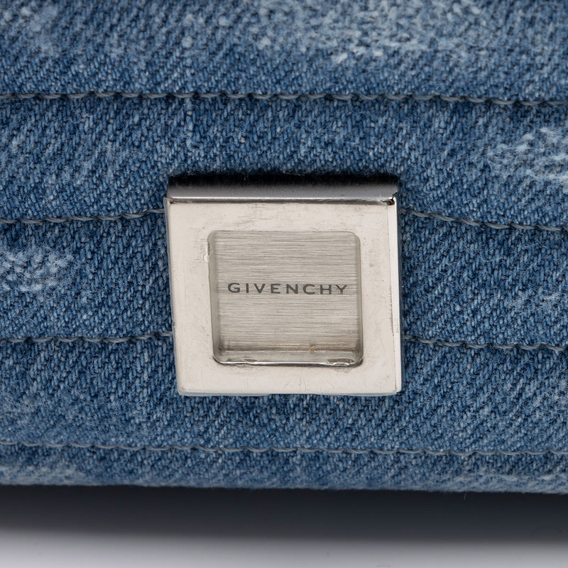 Givenchy Quilted Denim 4G Crossbody Bag (SHF-pf04SO)