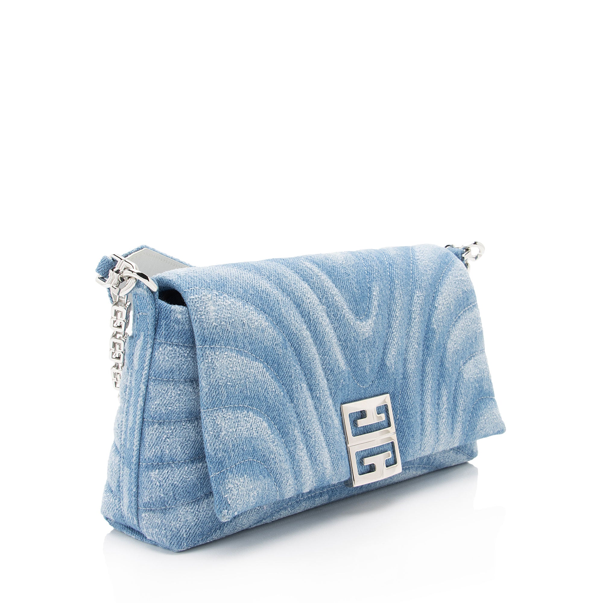 Givenchy Quilted Denim 4G Crossbody Bag (SHF-pf04SO)