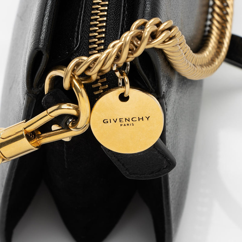 Givenchy Sugar Goatskin Suede Cross3 Chain Crossbody Bag (SHF