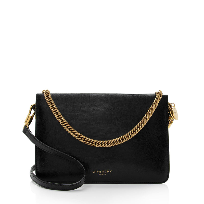 Givenchy Sugar Goatskin Suede Cross3 Chain Crossbody Bag SHF