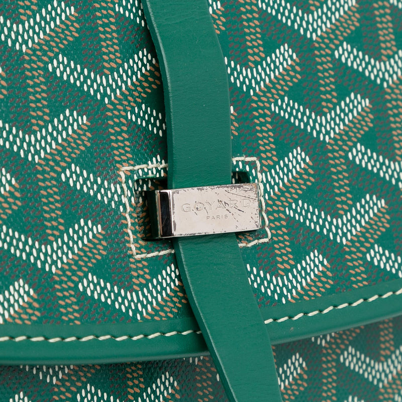 Goyard Green Goyardine Coated Canvas and Leather Belvedere PM Bag