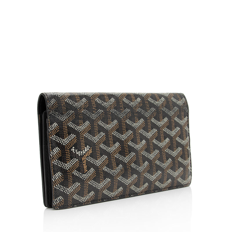 Goyard Goyardine Canvas Richelieu Long Wallet (SHF-zRLk5x)