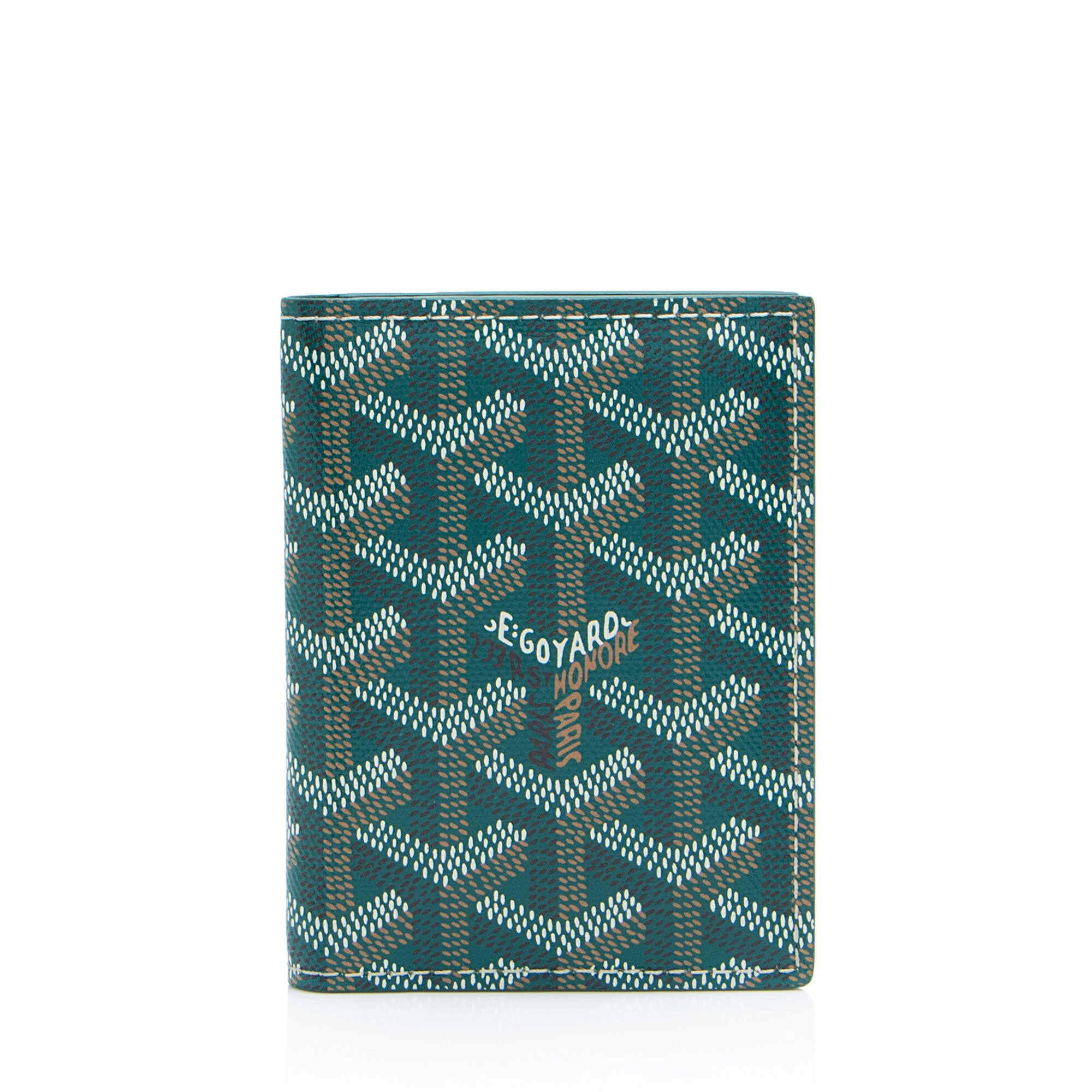 Goyard Goyardine Canvas Saint Marc Folding Card Case (SHF-MIZJnG)