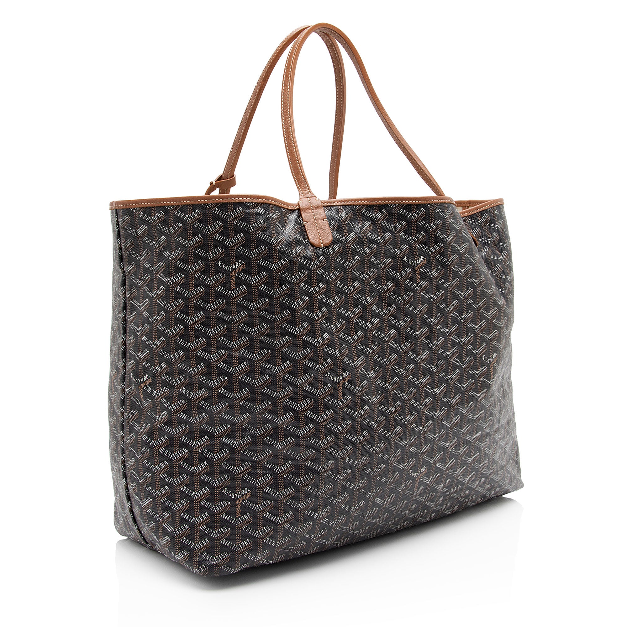 Goyard Goyardine Canvas St. Louis GM Tote (SHF-eZBZTk)