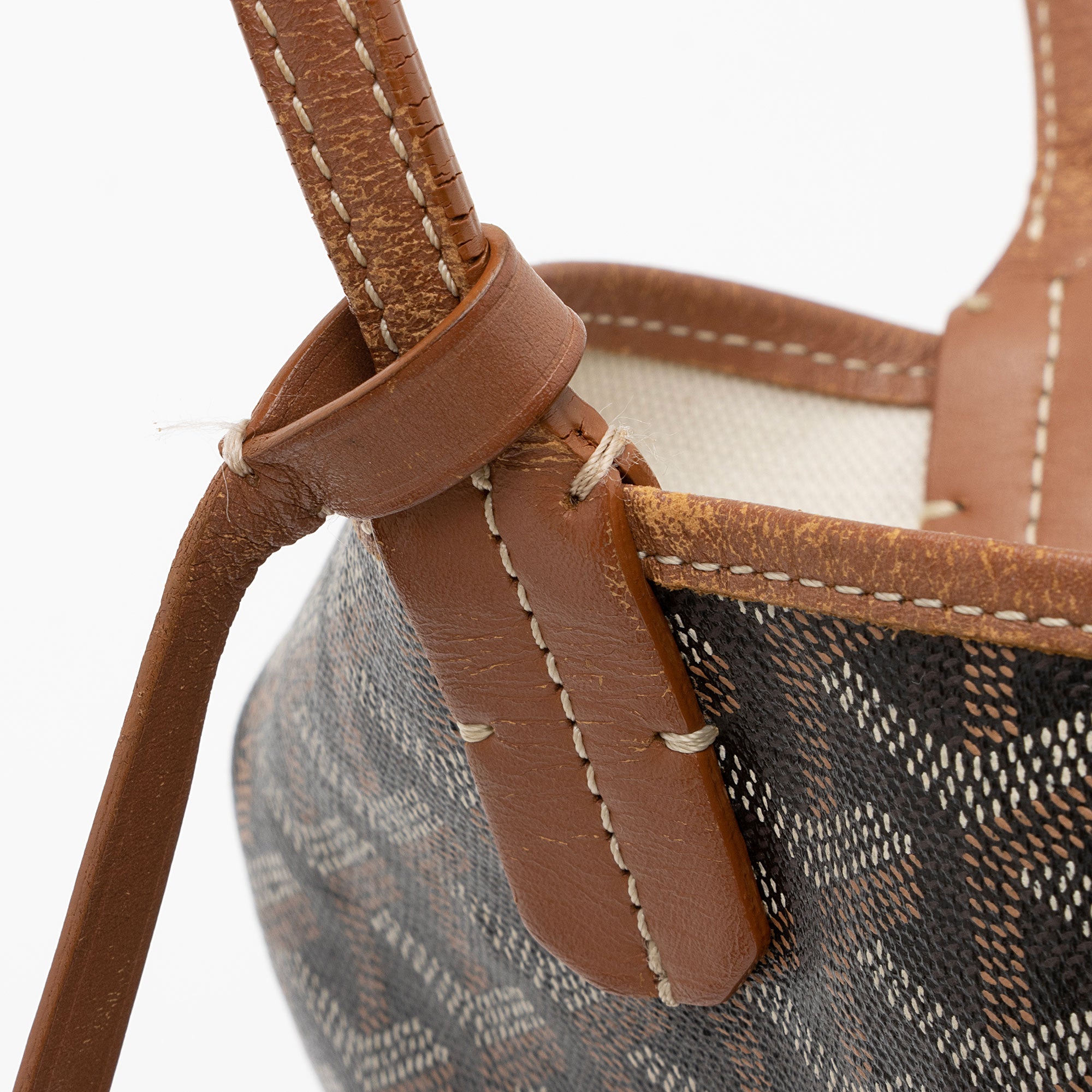 Goyard Goyardine Canvas St. Louis PM Tote (SHF-IGVgJO)