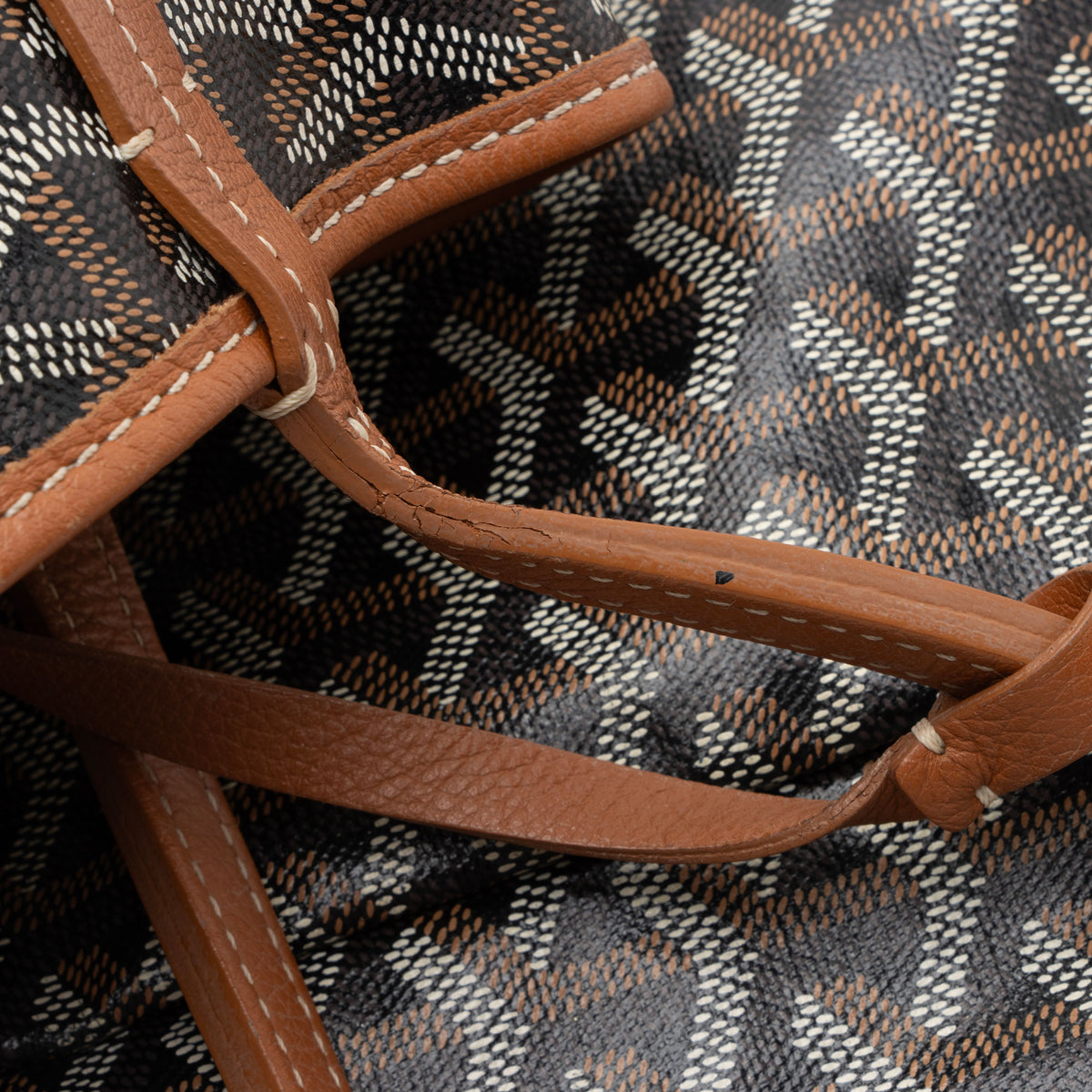 Goyard Goyardine Canvas St. Louis PM Tote