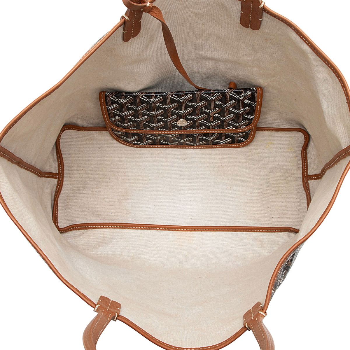 Goyard Goyardine Canvas St. Louis PM Tote