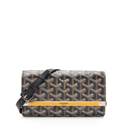 GOYARD Chevron Monte Carlo Bois Clutch Black Clutch Bag Ladies