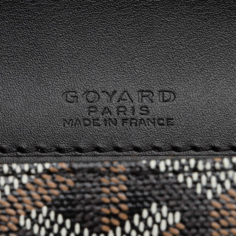 Goyard Goyardine Black Monte Carlo PM Clutch/Shoulder Bag Silver Hardware