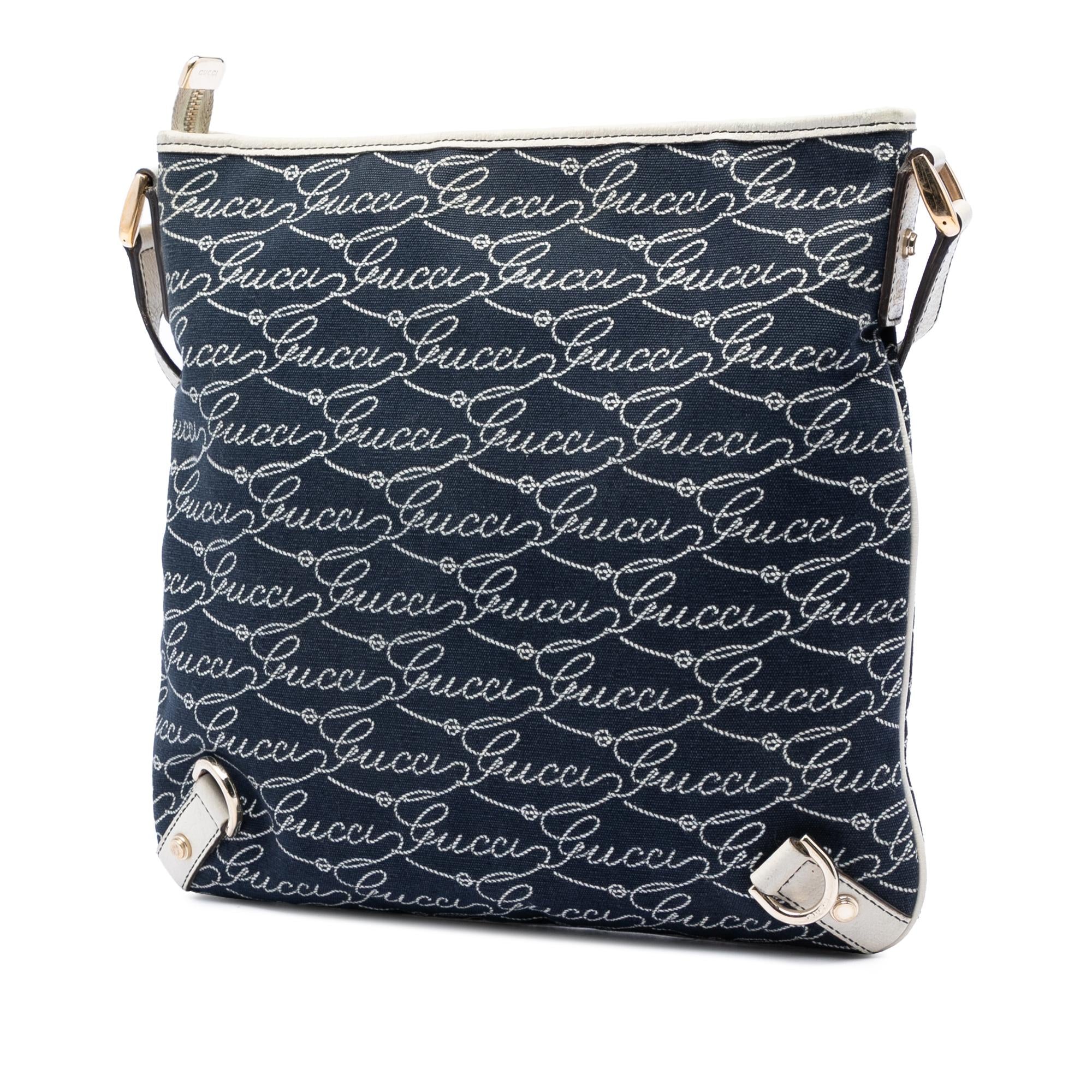 Gucci 85th Anniversary Denim Abbey D Ring Crossbody