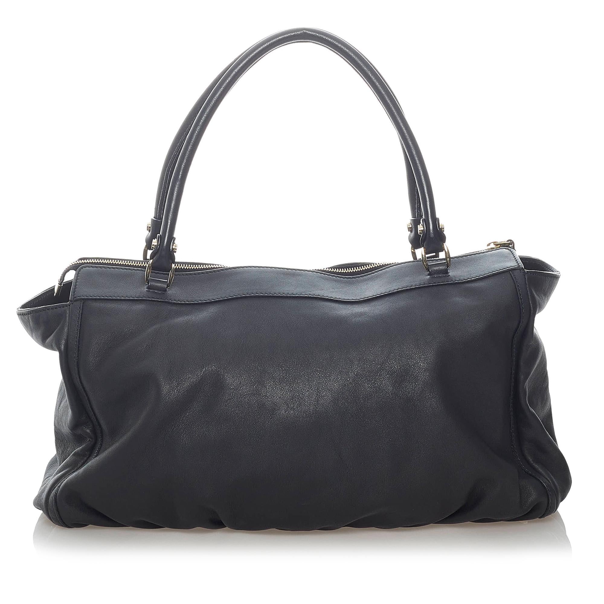 Gucci Abbey D-ring Leather Tote Bag (SHG-e7OqBm)