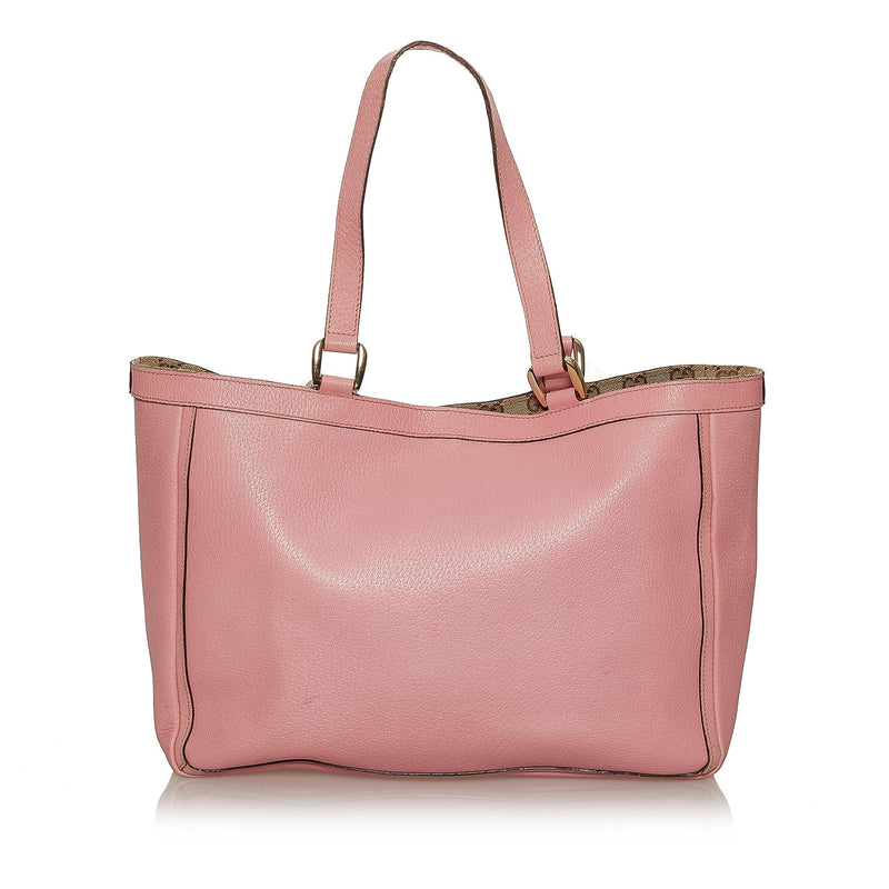 Gucci Abbey Iris Leather Tote Bag (SHG-37220)