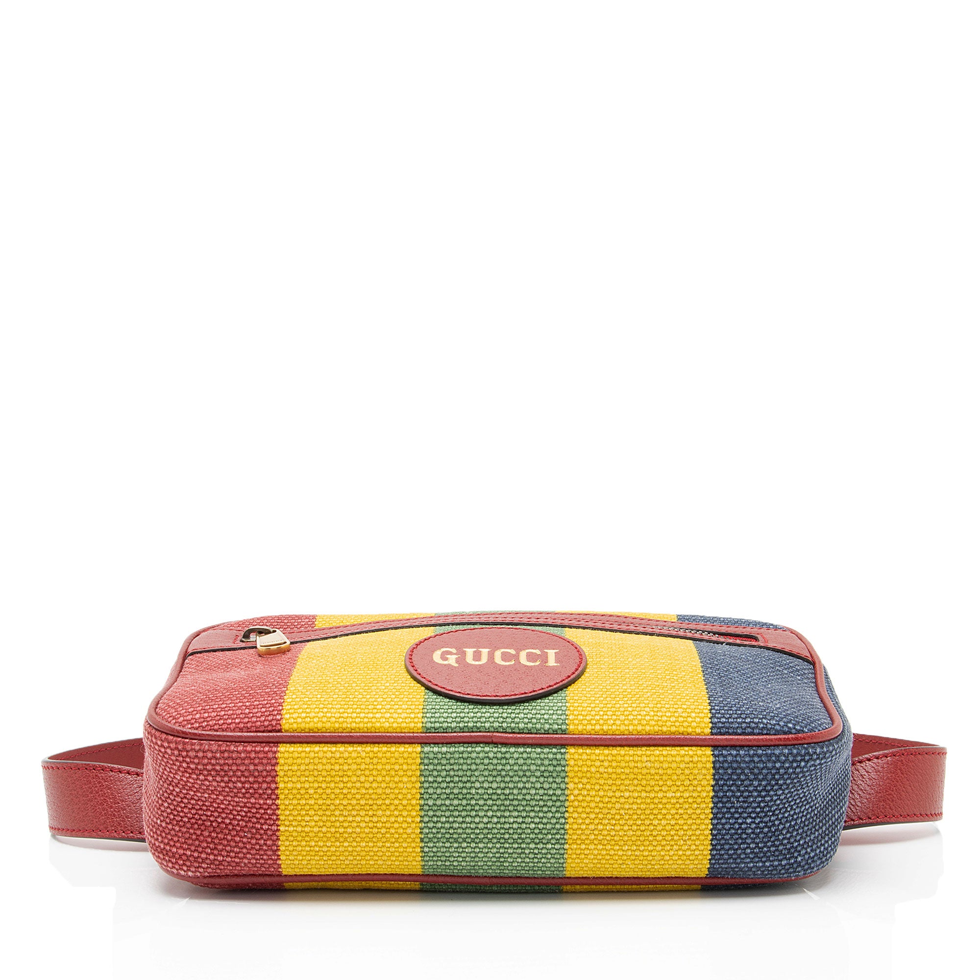 Gucci Baiadera Striped Canvas Belt Bag