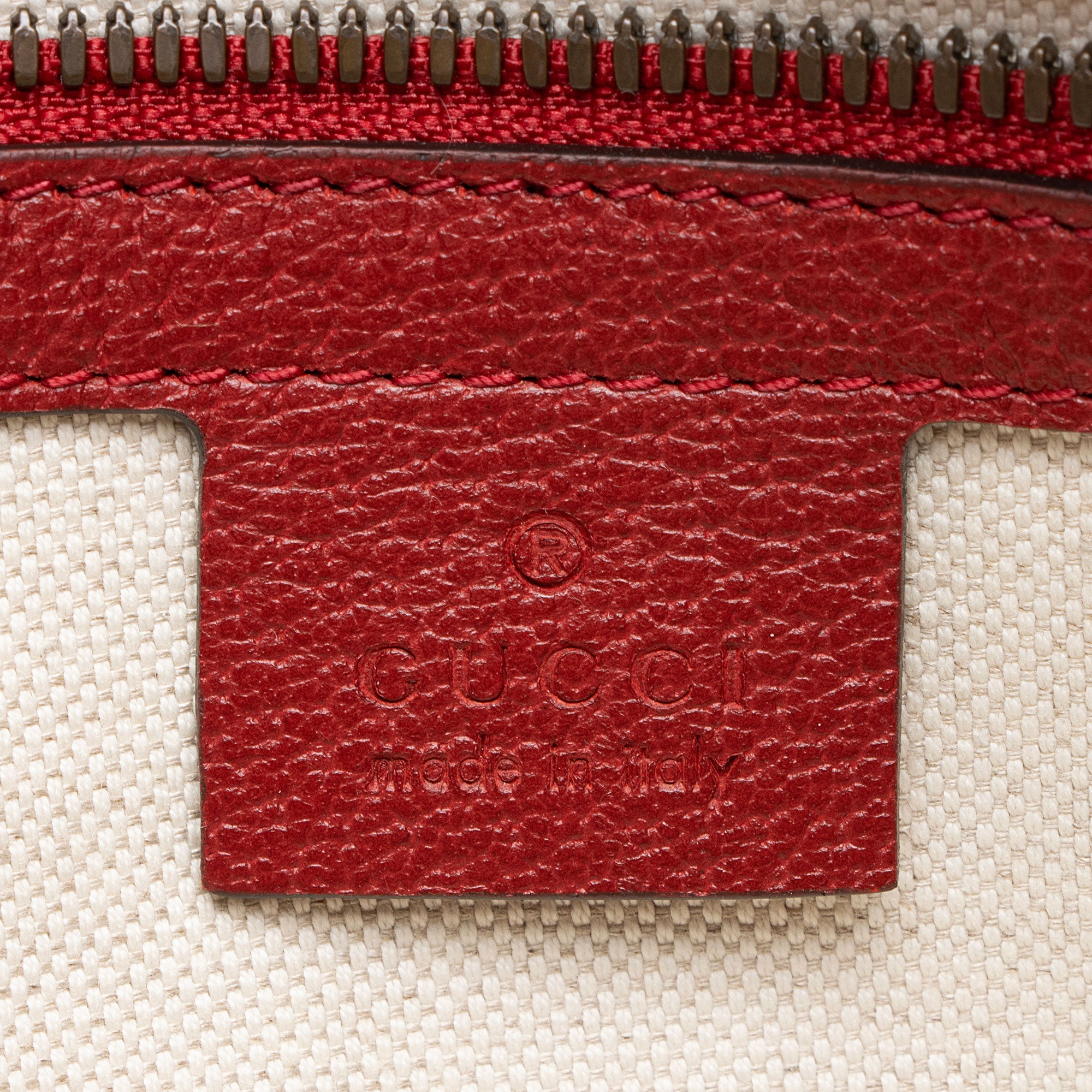 Gucci Baiadera Striped Canvas Belt Bag