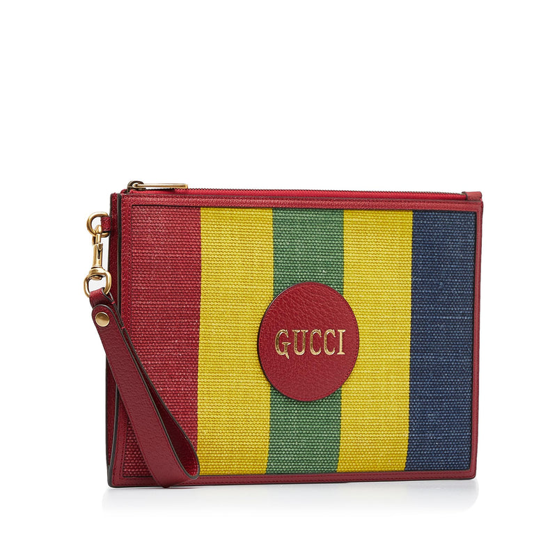 Gucci Baiadera Striped Clutch Bag (SHG-ODU98a)
