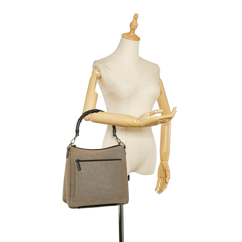 Gucci Bamboo Canvas Handbag (SHG-fCN2xU)