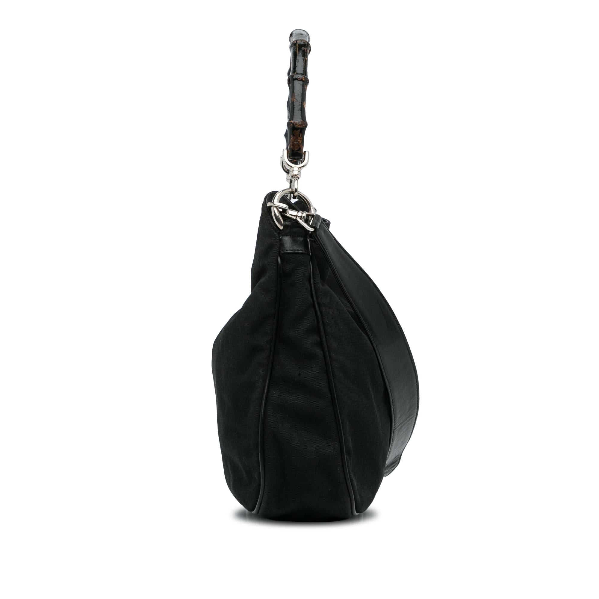 Gucci Bamboo Canvas Satchel (SHG-vwizBa)