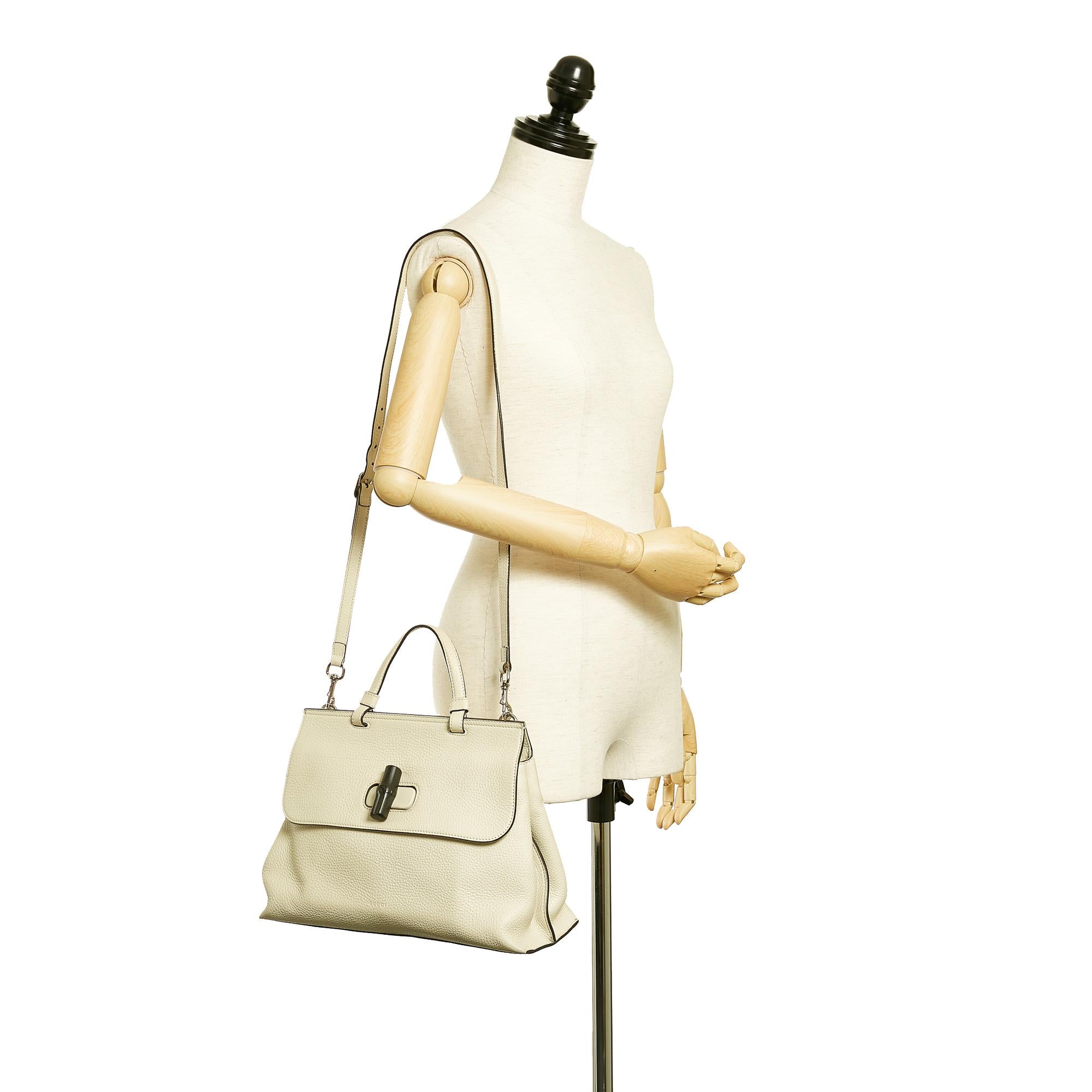 Gucci Bamboo Daily Leather Satchel (SHG-37757)