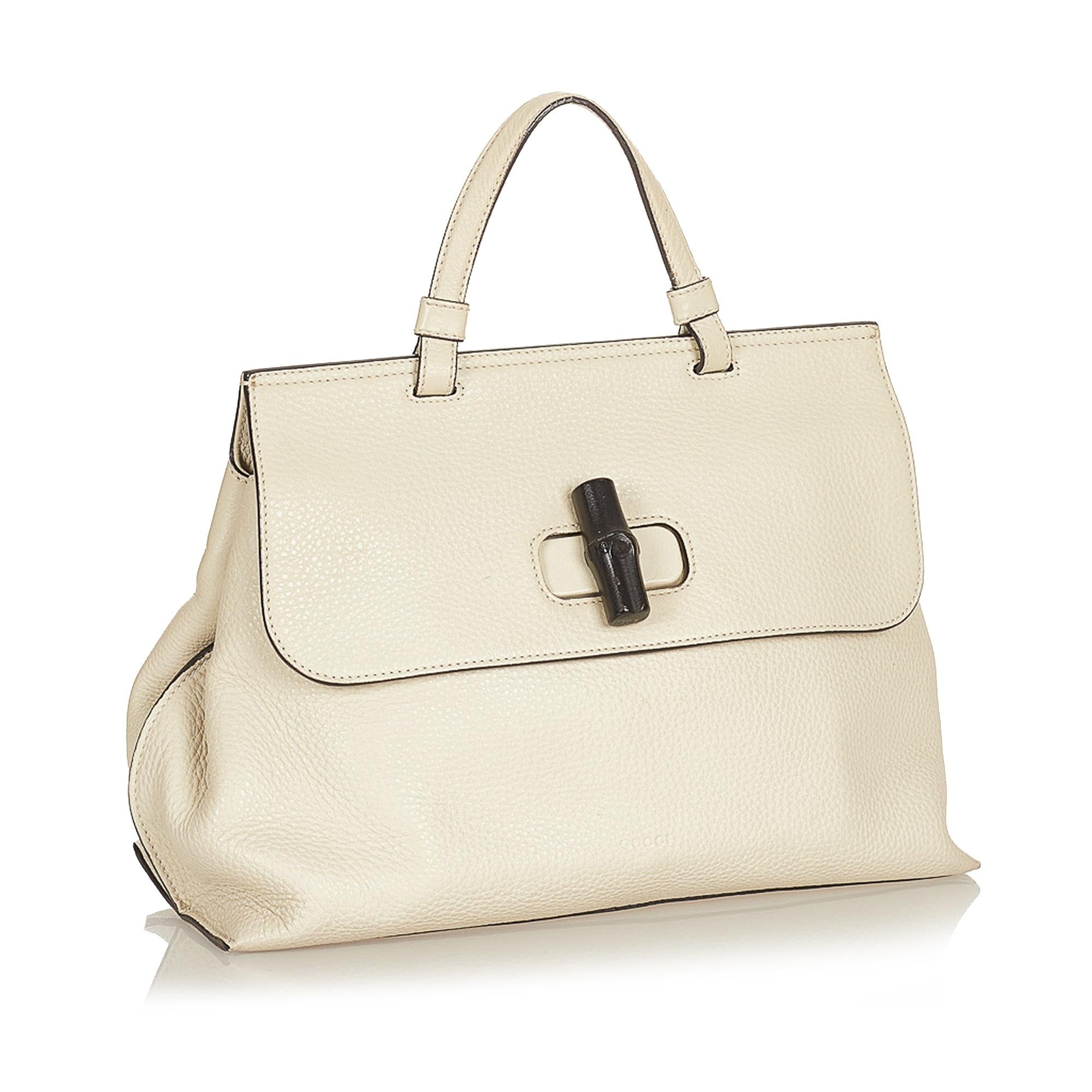 Gucci Bamboo Daily Leather Satchel (SHG-37757)