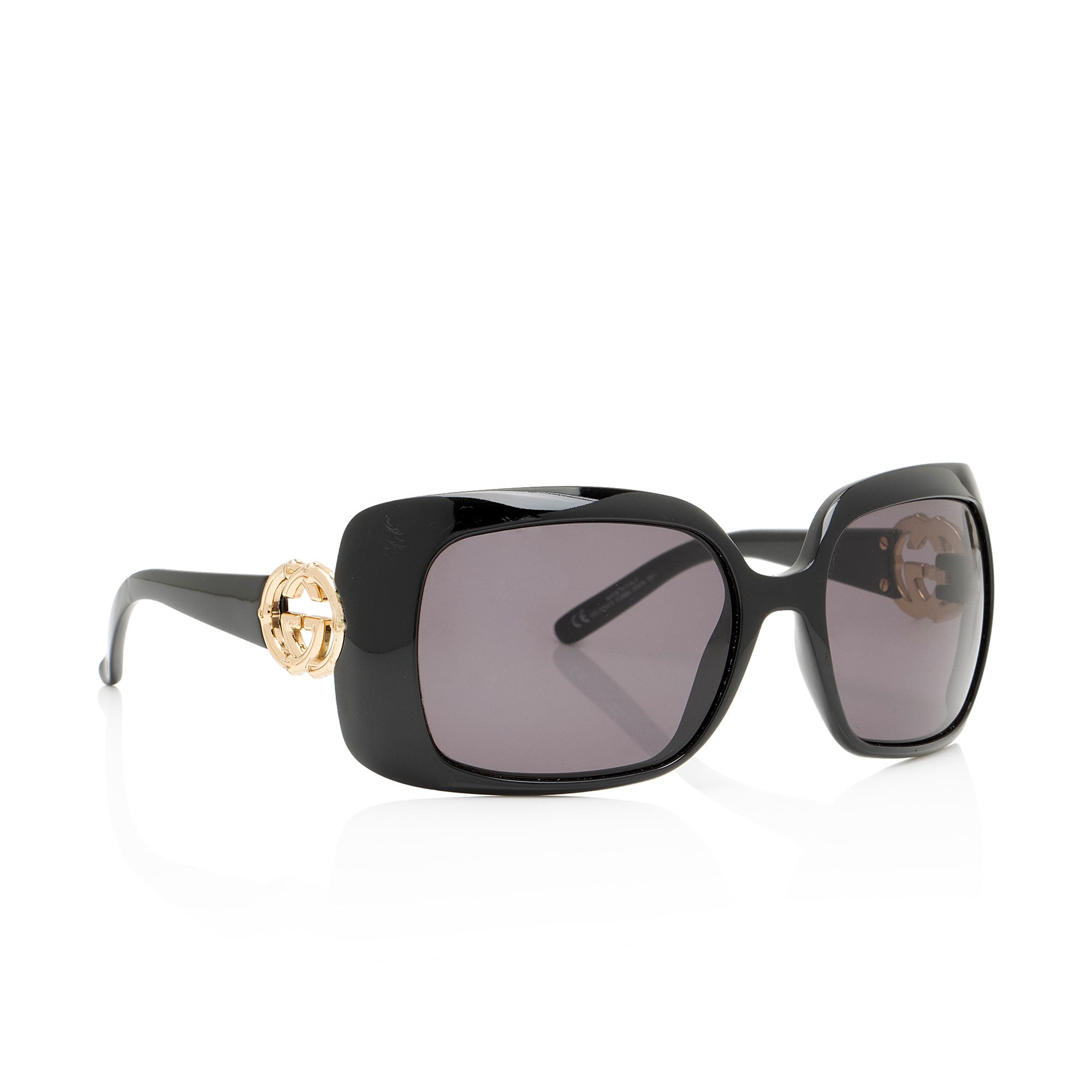 Gucci Bamboo Interlocking G Oversized Square Sunglasses
