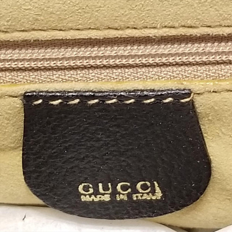 Gucci Bamboo Leather Vanity Bag (SHG-pwS0uj)