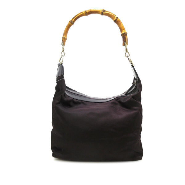 Gucci Bamboo Nylon Shoulder Bag (SHG-4VDUV4)