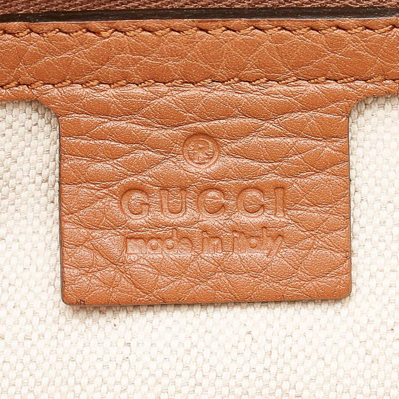 Gucci Bamboo Shopper Leather Satchel (SHG-31354)