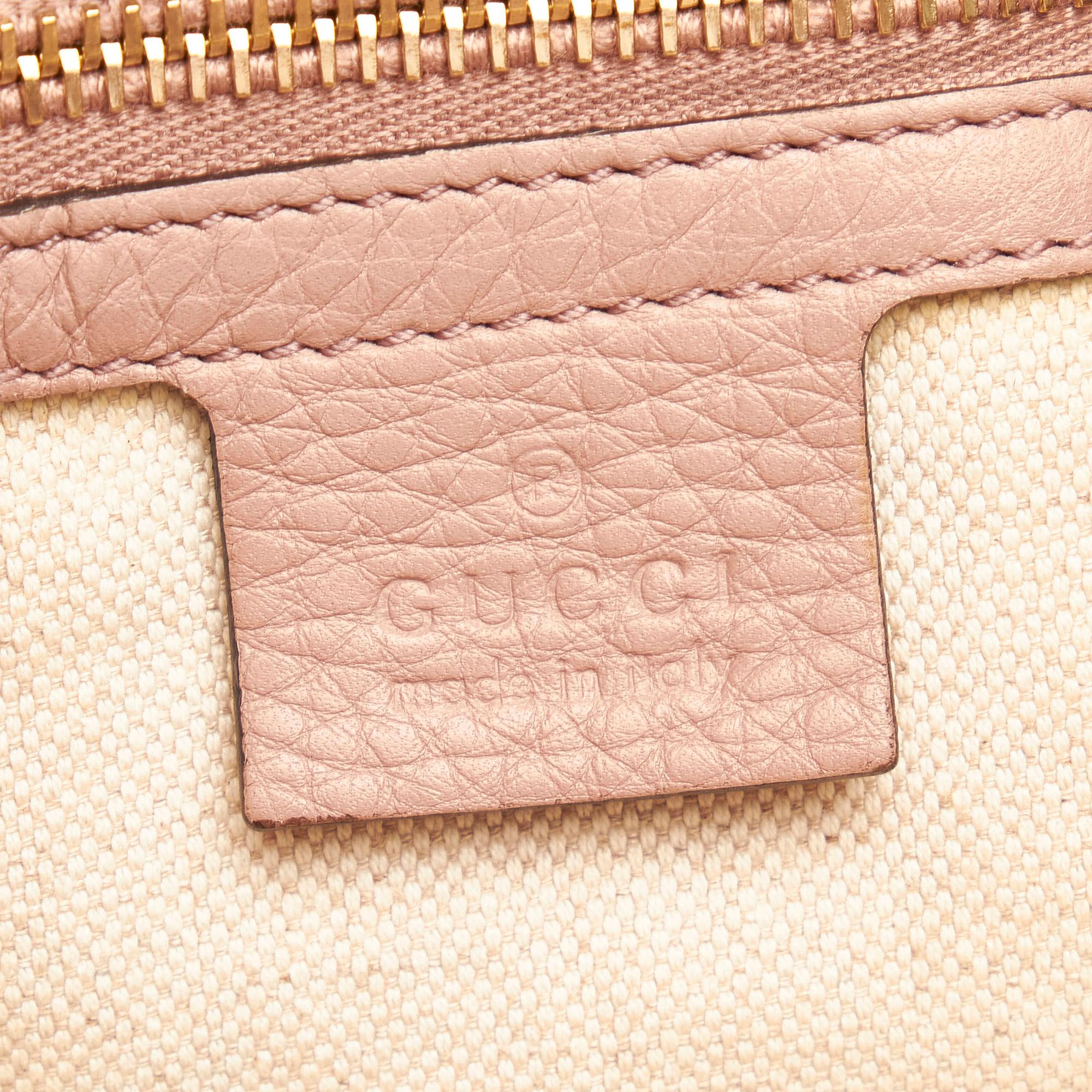 Gucci Bamboo Shopper Leather Satchel (SHG-34682)