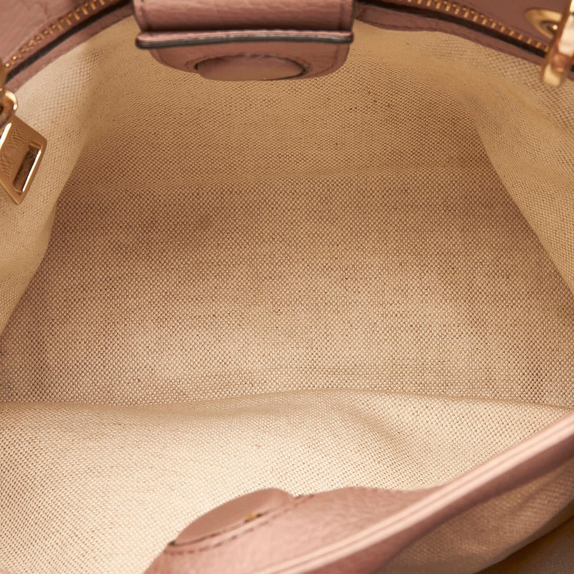 Gucci Bamboo Shopper Leather Satchel (SHG-34682)