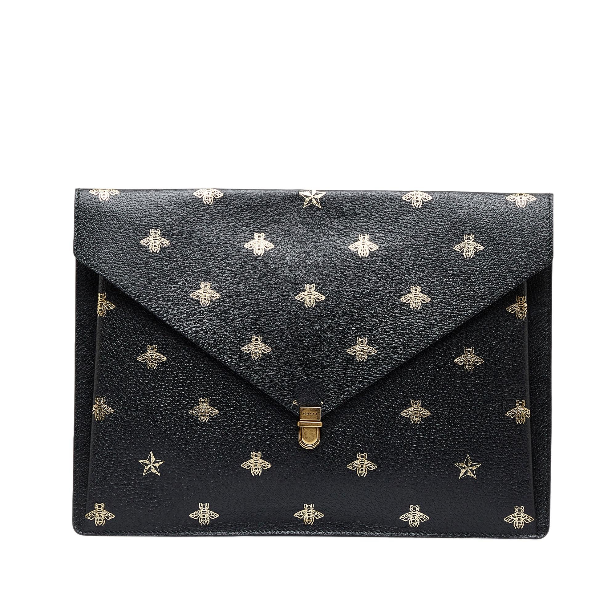 Gucci Bee Star Envelope Portfolio (SHG-QDLUYm)