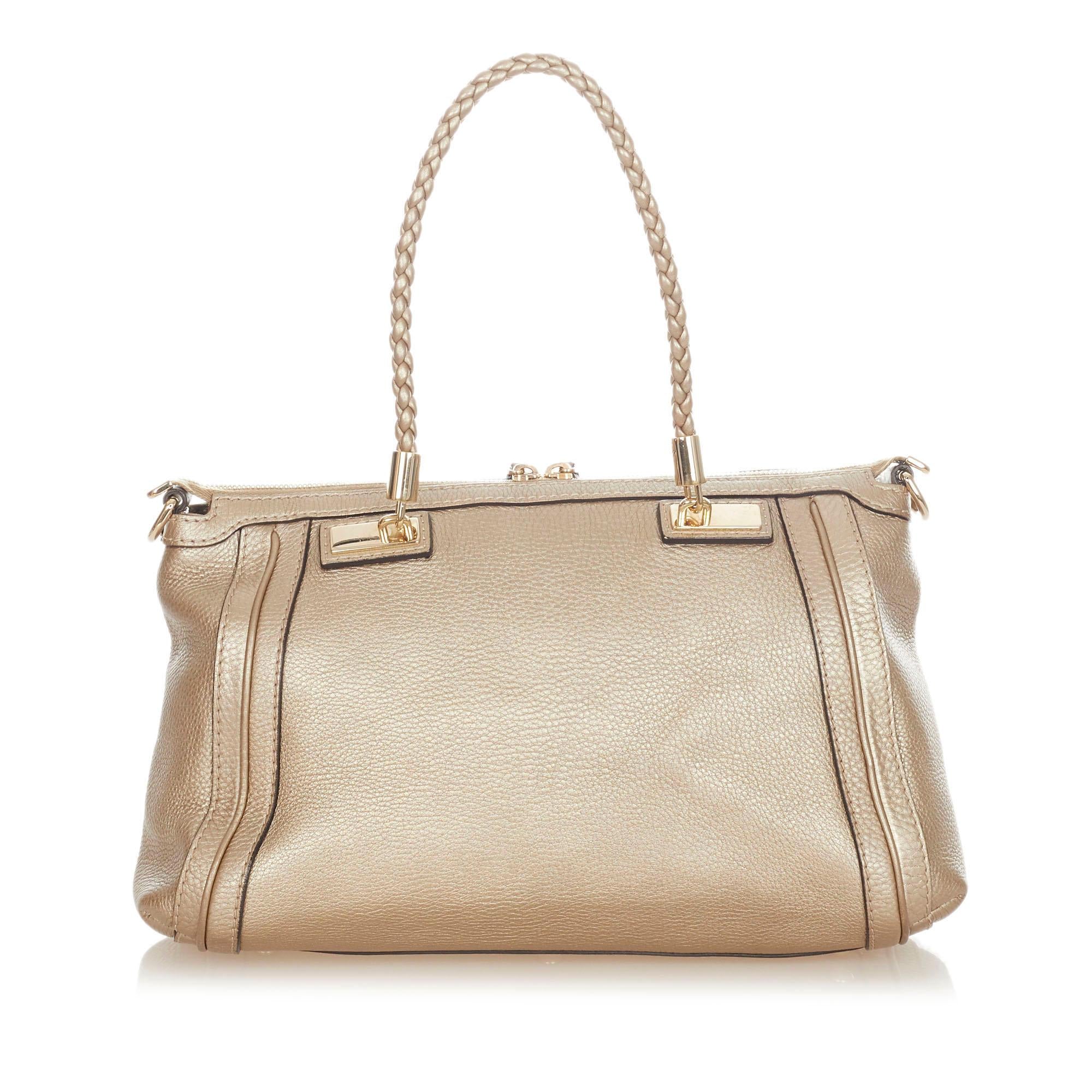 Gucci Bella Leather Satchel (SHG-32132)